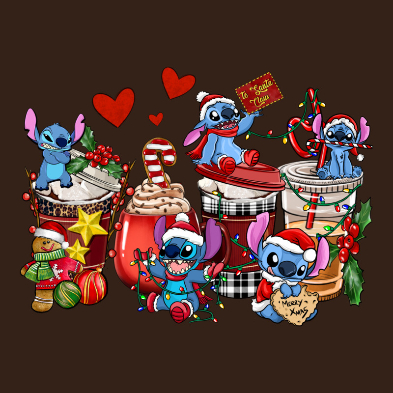 Christmas Stitch Coffee Cups Heavy Core Tee by AdoDesignShop | Teevron