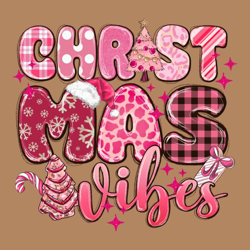 Christmas Vibes Pink Long Sleeve Tee by MaliasSmallBusiness | Teevron