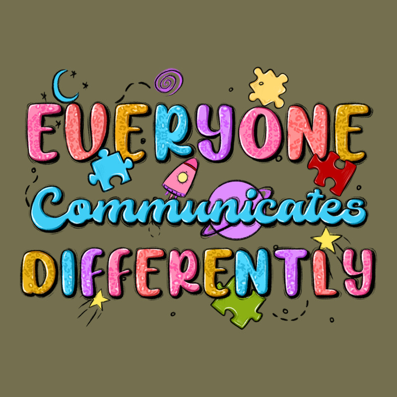 Everyone Communicates Differently Vintage Hoodie by MaliasSmallBusiness | Teevron