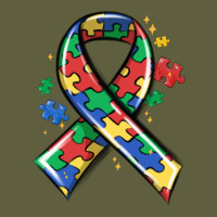Autism Puzzle Ribbon Vintage Tee | Teevron