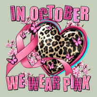 Western Leopard  In October We Wear Pink Heart Ladies Tee | Teevron