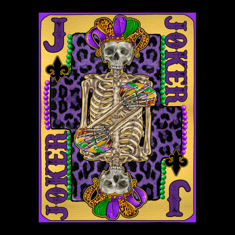 Joker Mardi Gras Skeleton Premium Sweatshirt by CowGirlArtShop | Teevron