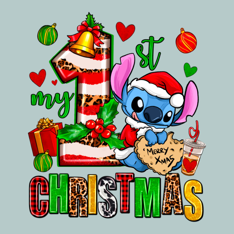 My First Christmas Stitch Heavy Core Tee by AdoDesignShop | Teevron