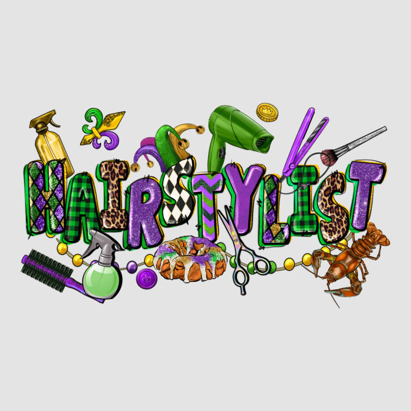 Hairstylist Mardi Gras Premium Sweatshirt by CowGirlArtShop | Teevron