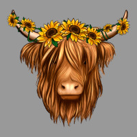 Sunflower Headband Highland Cow Vintage Hoodie | Teevron
