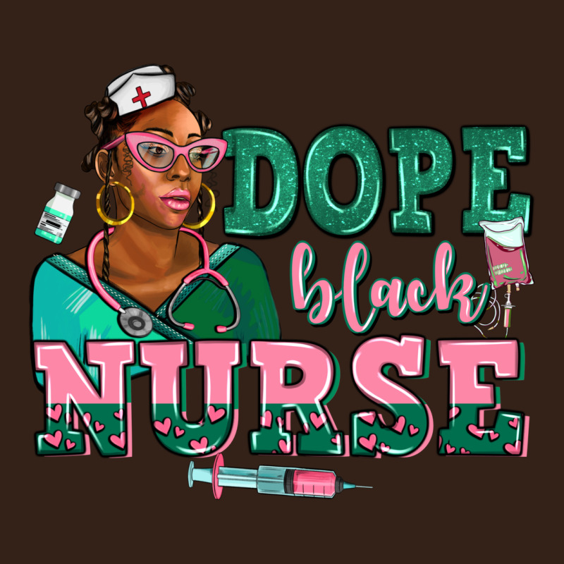 Afro  Nurse Dope Black Heavy Core Tee by AdoDesignShop | Teevron