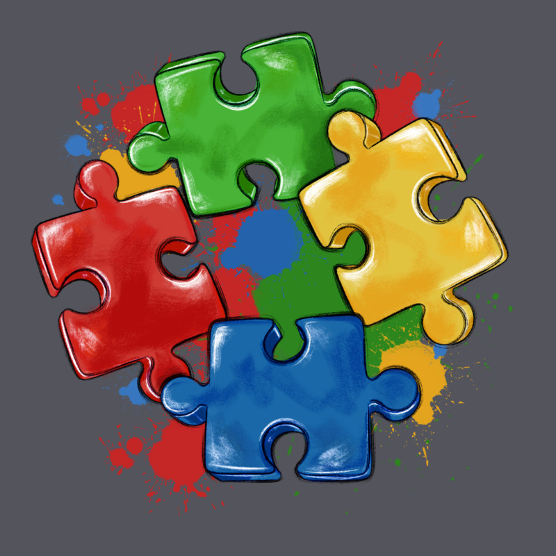 Autism Puzzles Vintage Hoodie by MaliasSmallBusiness | Teevron