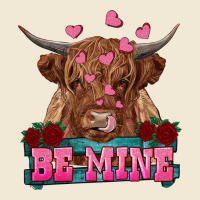 Be Mine Highland Cow Ladies Tee | Teevron
