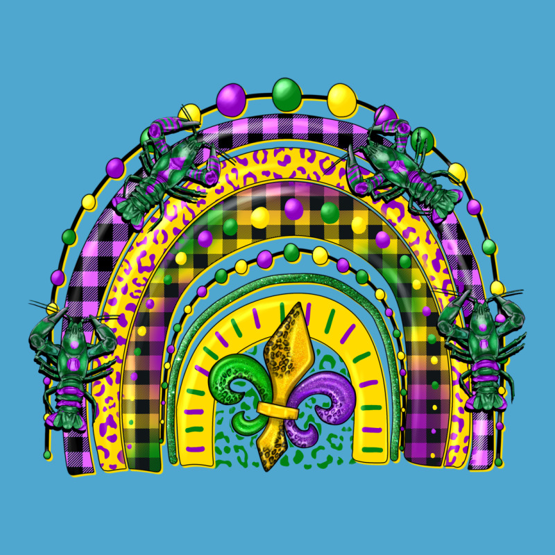 Mardi Gras Rainbow And Fleur De Lis Premium Hoodie by CowGirlArtShop | Teevron