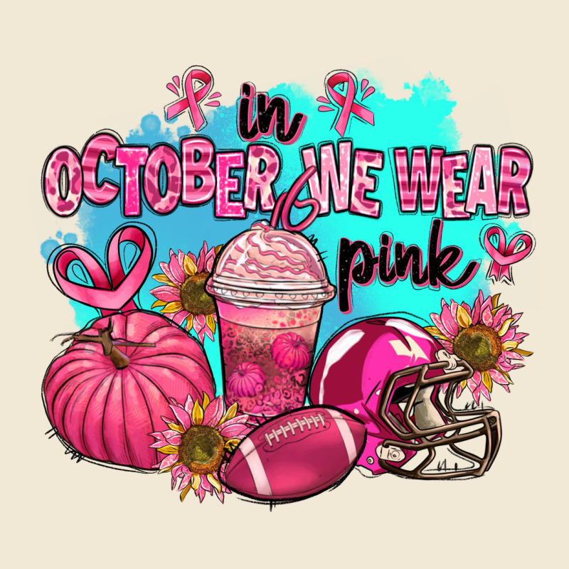 In October We Wear Pink American Football Ladies Tee by AdoDesignShop | Teevron