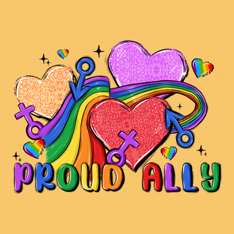 Proud Ally Vintage Hoodie by MaliasSmallBusiness | Teevron