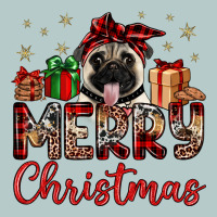 Merry Christmas Pug Heavy Core Tee | Teevron