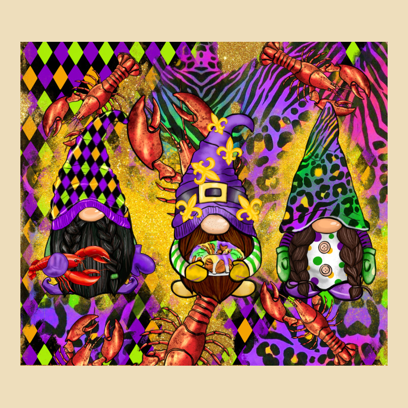 Mardi Gras Gnome Premium Hoodie by CowGirlArtShop | Teevron