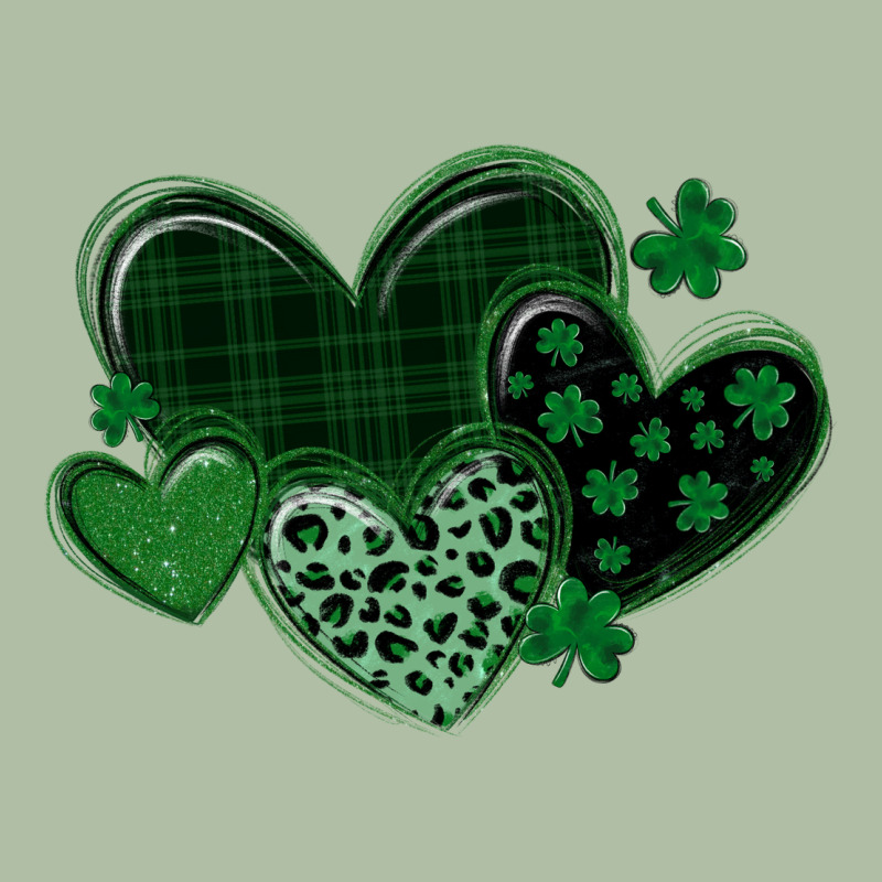 Leopard Hearts St Patricks Day Urban Heavy Tee by MaliasSmallBusiness | Teevron