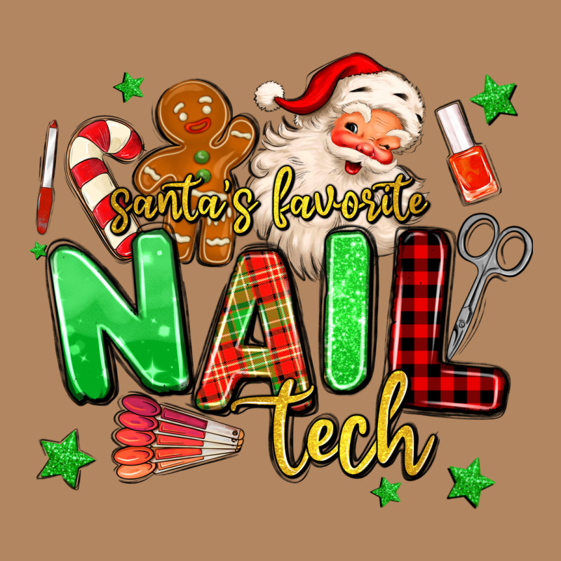 Santas Favorite Nail Tech Long Sleeve Tee by MaliasSmallBusiness | Teevron