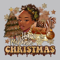 Have A Melanin Christmas  Black Woman Long Sleeve Tee | Teevron