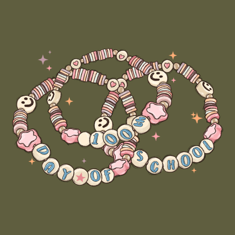 100 Days Of School Friendship Bracelet Vintage Tee by MaliasSmallBusiness | Teevron