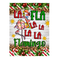 Christmas Fla La La La La La Flamingo Air Freshener Premium Tee | Teevron