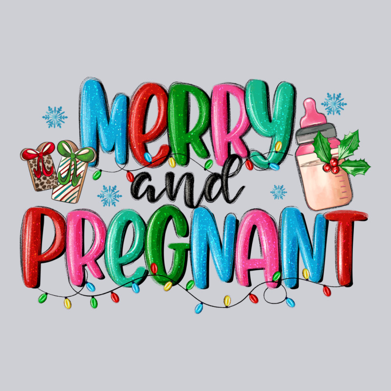 Merry And Pregnant Heavyweight Sweatshirt by MaliasSmallBusiness | Teevron