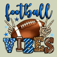 Football Vibes Blue And Grey Team Color Heavyweight Hoodie | Teevron