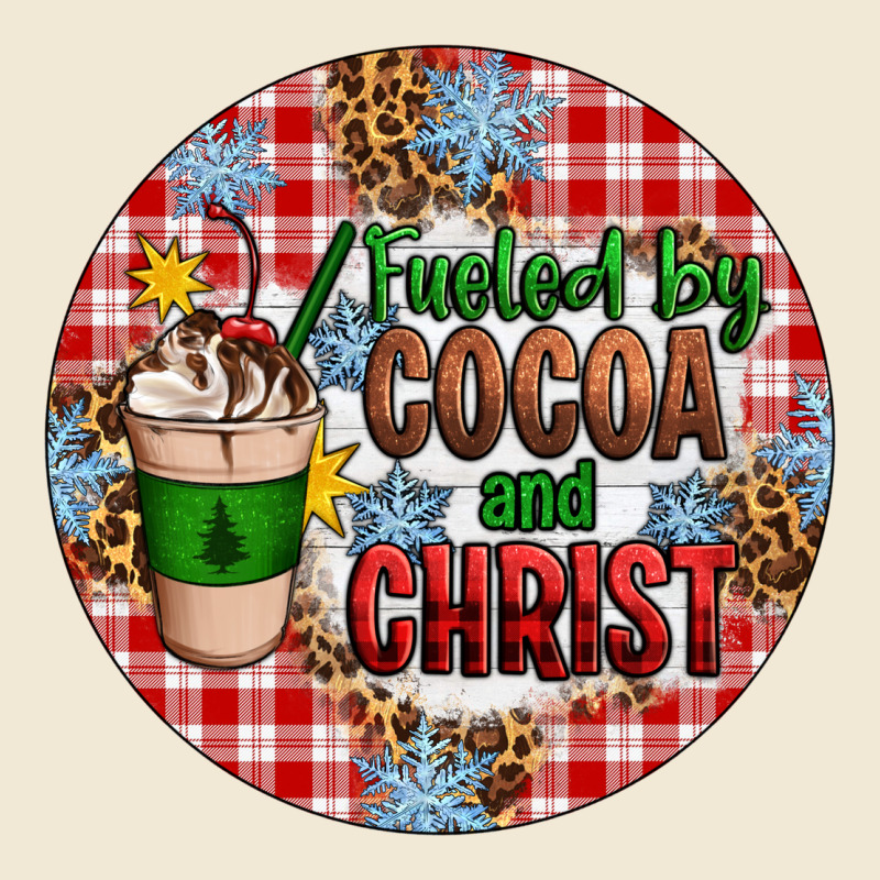 Christmas Fueled By Cocoa And Christ Ornament Premium Tee by Artiststas | Teevron
