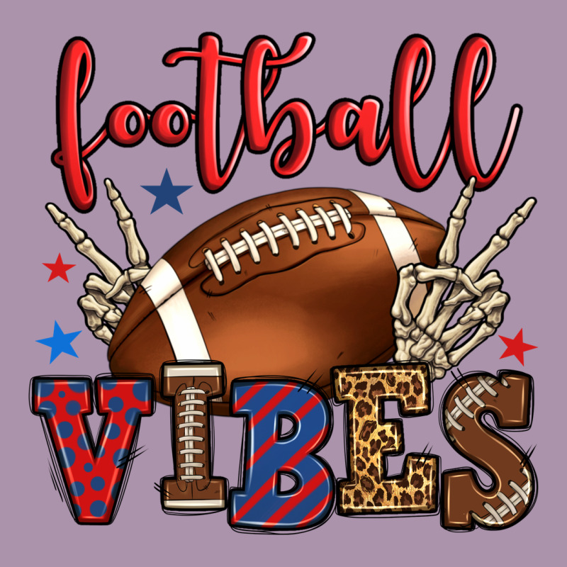 Football Vibes Red And Blue Heavyweight Hoodie by HowdyJamesFarm | Teevron