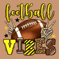 Football Vibes Yellow And Black Team Color Heavyweight Hoodie | Teevron