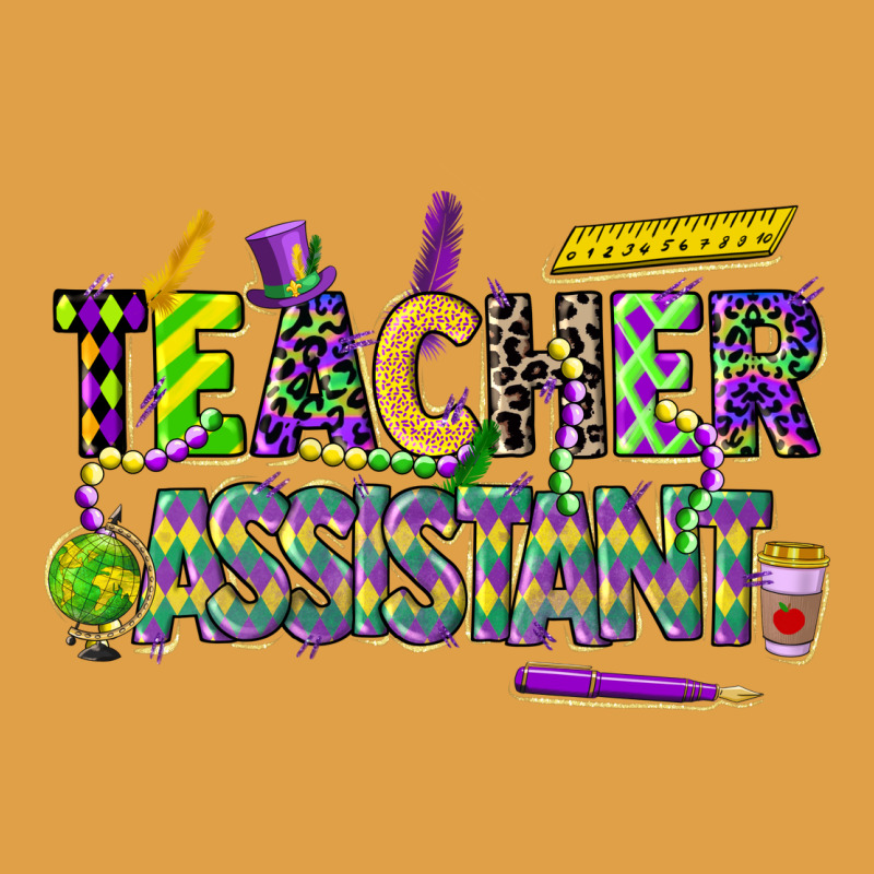 Mardi Gras Teacher Assistant Premium Hoodie by CowGirlArtShop | Teevron