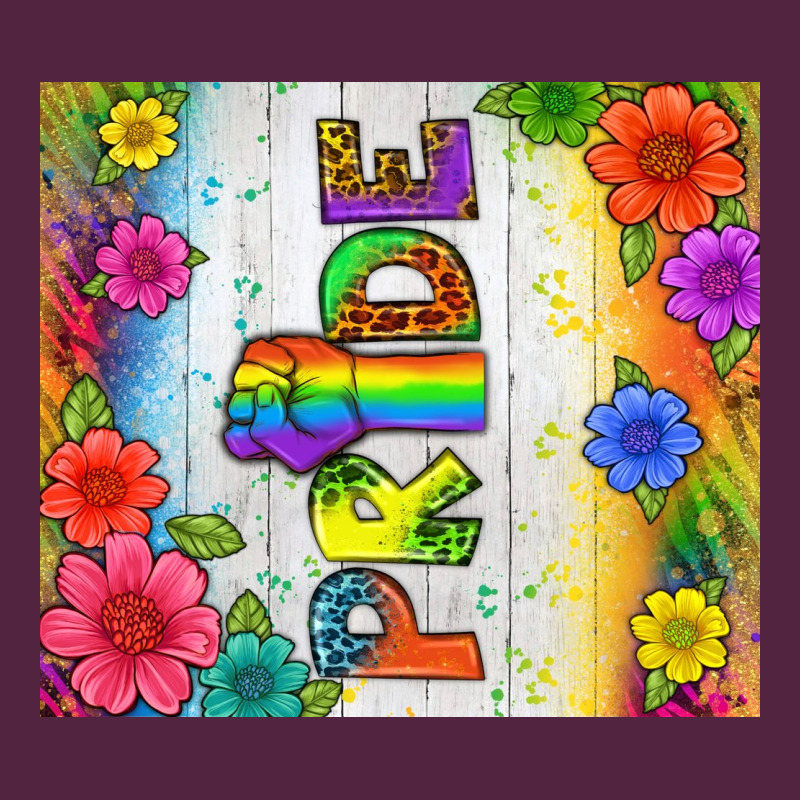 Lgbtq+ Pride With Flower Tumbler Urban Hoodie by BundleAndBundleShop | Teevron