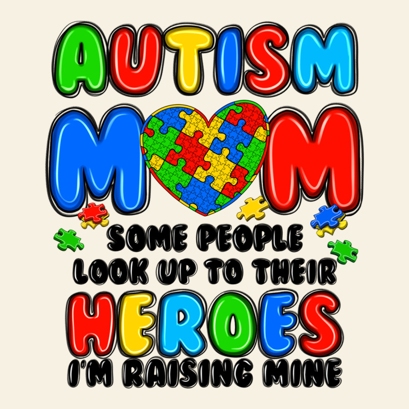Autism Mom Some People Look Up To Their Heroes I'm Vintage Tee by JahusDesignShop | Teevron