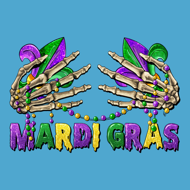 Mardi Gras Skeleton Hands Premium Hoodie by CowGirlArtShop | Teevron