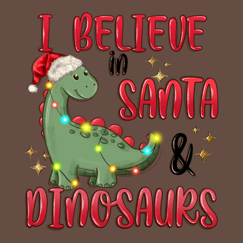 I Believe In Santa & Dinosaurs Long Sleeve Tee by MaliasSmallBusiness | Teevron