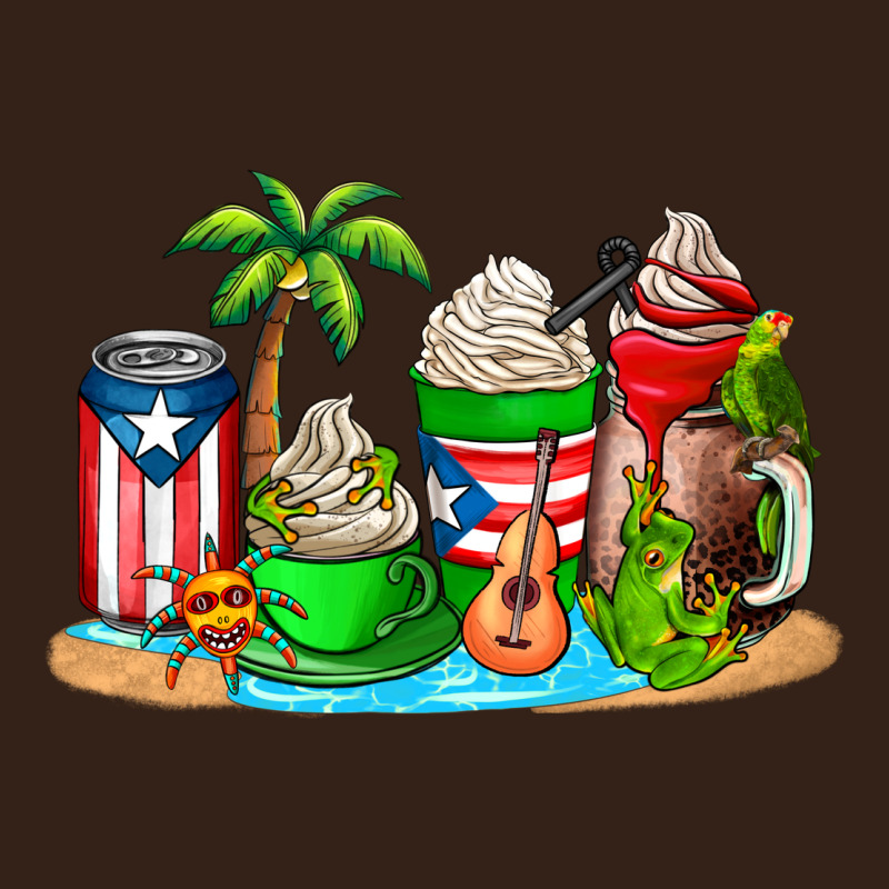 Puerto Rico Coffee Cups Heavy Core Tee by AdoDesignShop | Teevron