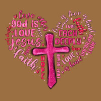 Jesus Is Love Heart Cross Valentines Day Vintage Tee | Teevron