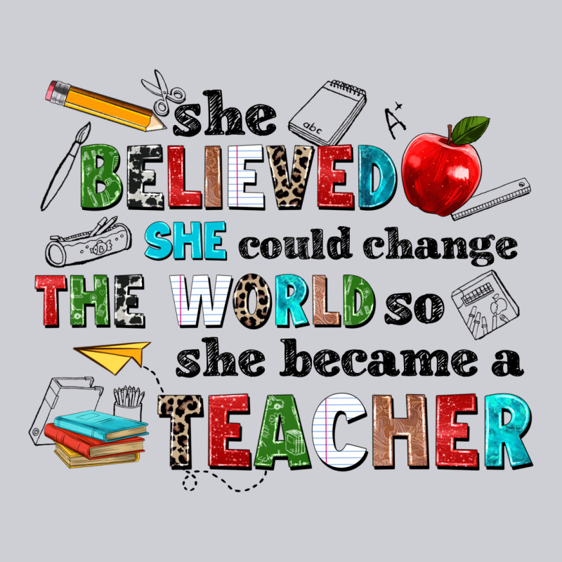 She Believed She Could Change The World So She Bec Heavyweight Sweatshirt by NancyCooperArtShop | Teevron