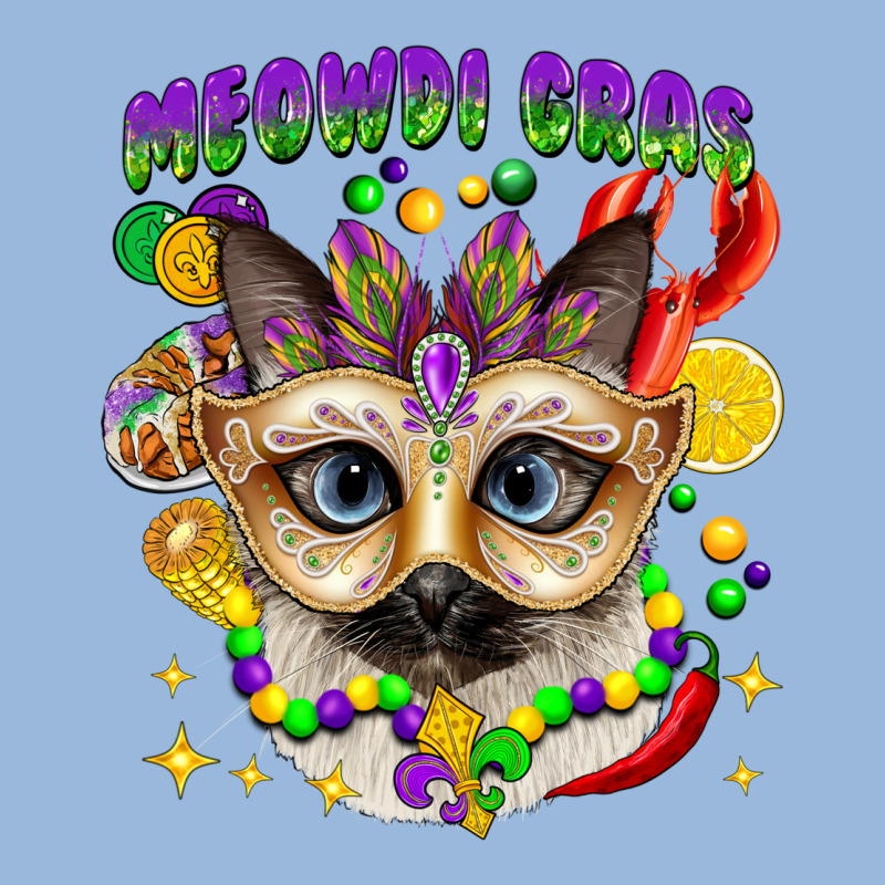 Meowdi Gras Mardi Gras Cat Premium Hoodie by CowGirlArtShop | Teevron
