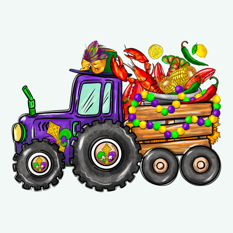 Mardi Gras Tractor Premium Hoodie by CowGirlArtShop | Teevron
