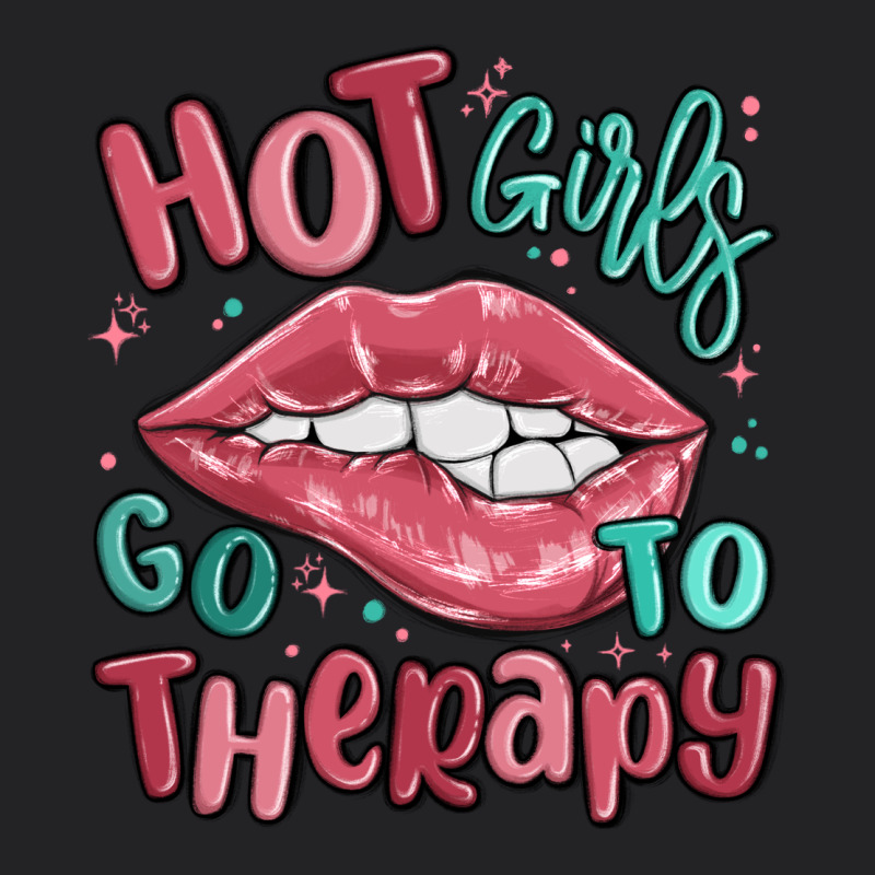 Hot Girls Go To Therapy Vintage Tee by MaliasSmallBusiness | Teevron