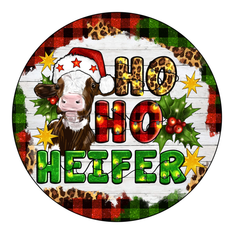 Christmas Ho Ho Heifer Premium Tee by Artiststas | Teevron