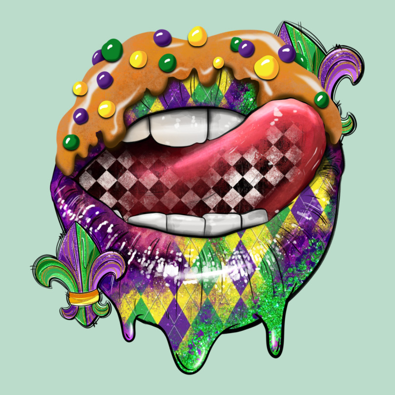Mardi Gras Lips Premium Hoodie by CowGirlArtShop | Teevron