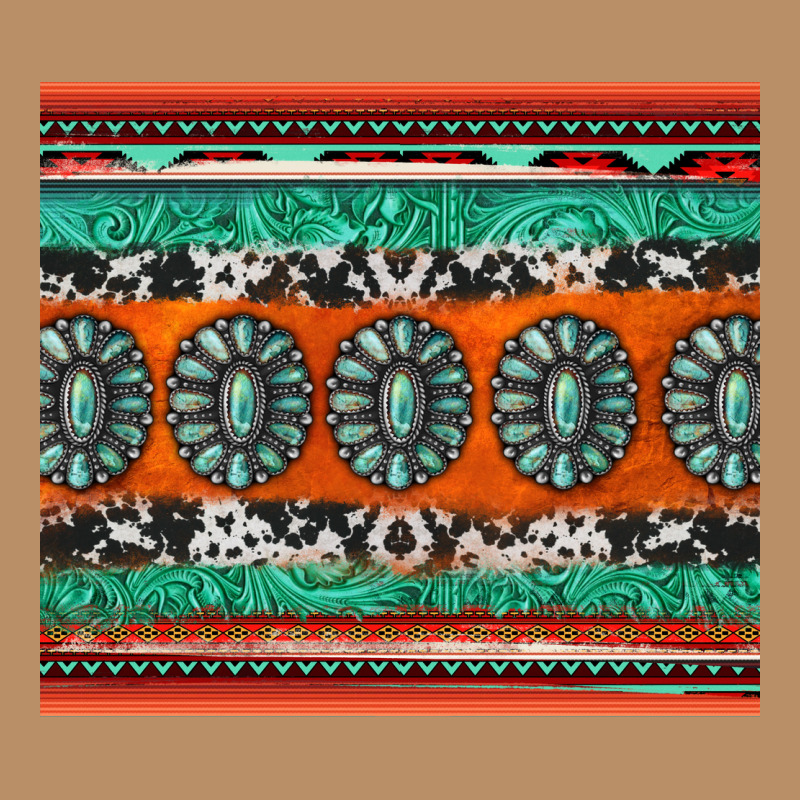 Turquoise Gemstone Western Vintage Hoodie by Jasminsmagicworld | Teevron