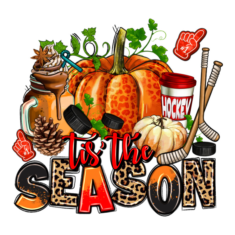 Fall And  Hockey  Tis The Season Ladies Tee by AdoDesignShop | Teevron