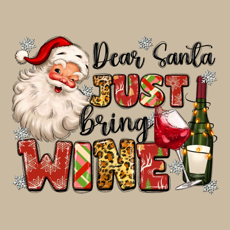 Dear Santa Just Bring Wine Long Sleeve Tee by MaliasSmallBusiness | Teevron