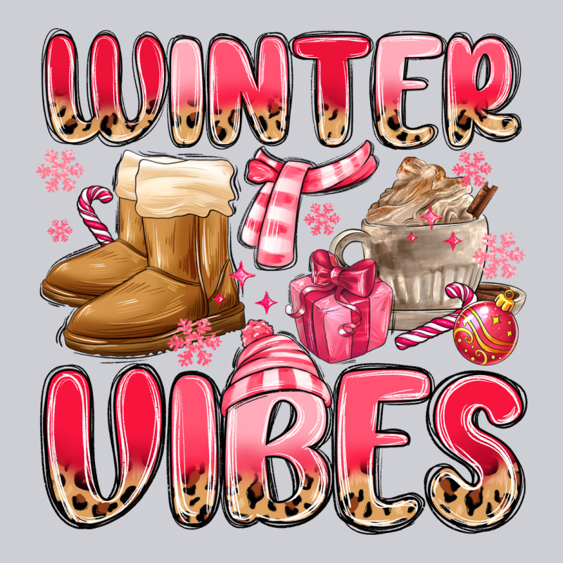 Pink Winter Vibes Heavyweight Sweatshirt by MaliasSmallBusiness | Teevron