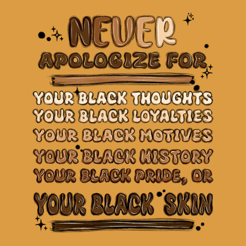 Never Apologize Urban Heavy Tee by MaliasSmallBusiness | Teevron