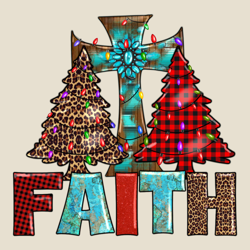 Cross And Christmas Trees Urban Heavy Tee by AdoDesignShop | Teevron