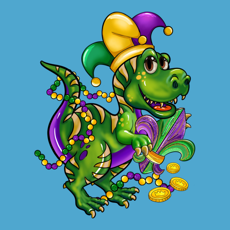 Mardi Gras Trex Premium Hoodie by CowGirlArtShop | Teevron