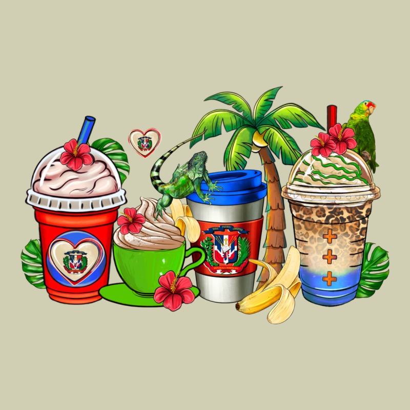 Dominican Republic Coffee Cups Heavy Core Tee by AdoDesignShop | Teevron