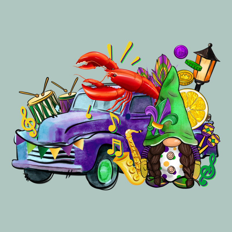 Mardi Gras Gnome On The Truck Premium Sweatshirt by CowGirlArtShop | Teevron