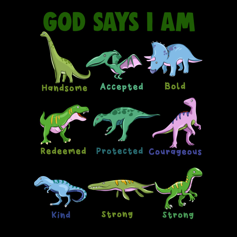 God Says I Am Dinosaurs Ladies Tee by JahusDesignShop | Teevron